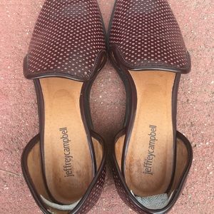 Jeffrey Campbell 9.5 burgundy loafers